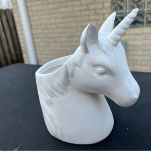 White Unicorn Head Planter 7” H… can be painted with colors… new .., $7.00